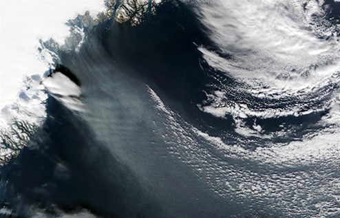 Satellite image showing Piteraq 