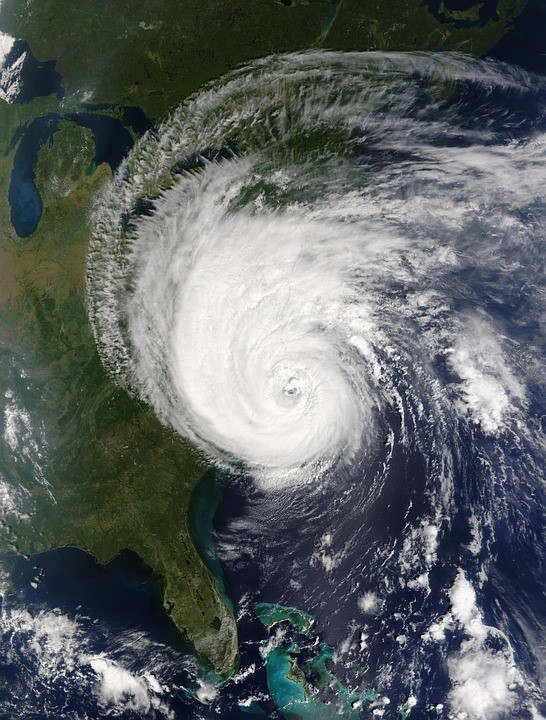 A tropical cyclone at the US East Coast