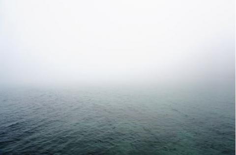 Misty conditions at sea